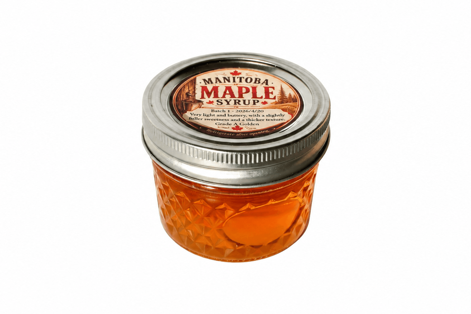 Batch 1 maple syrup jar